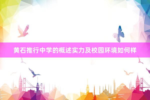 黄石推行中学的概述实力及校园环境如何样
